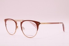NEW RAG  BONE RNB3016 G1C BROWN GOLD GUNMETAL AUTHENTIC EYEGLASSES 49-21