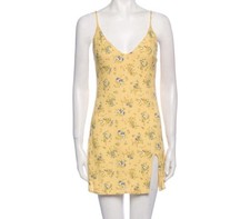 Reformation Marlowe floral-print dress Yellow XS