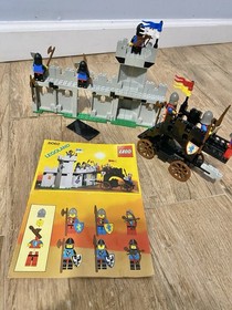 Vintage 1987 LEGO 6062 Castle System Black Knights Battering Ram Complete + Flaw