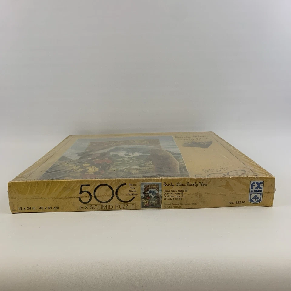 F.X. Rompecabezas Schmid Bearly Where, Bearly There 18x24 1000 piezas sellado Foto 3 de 4