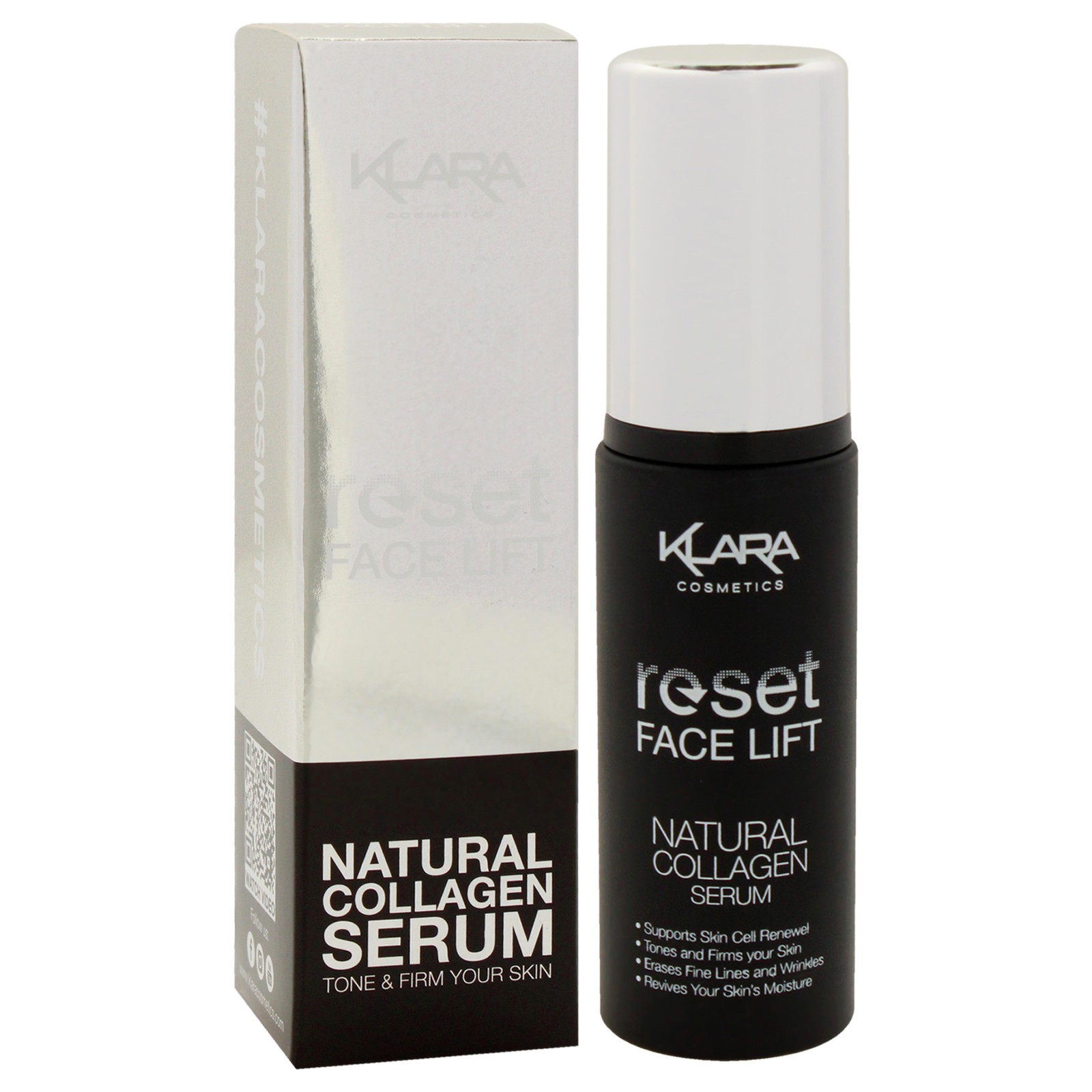 Reset Face Lift Serum by Klara for Women - 1.01 oz Serum