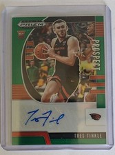 2020-21 Prizm Draft Picks Prospect Autographs Tres Tinkle PA-TT Green Prizm (RC)