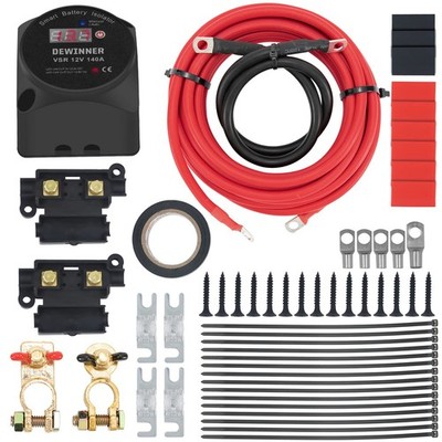 12V 140Amp Dual Battery Isolator Kit LED