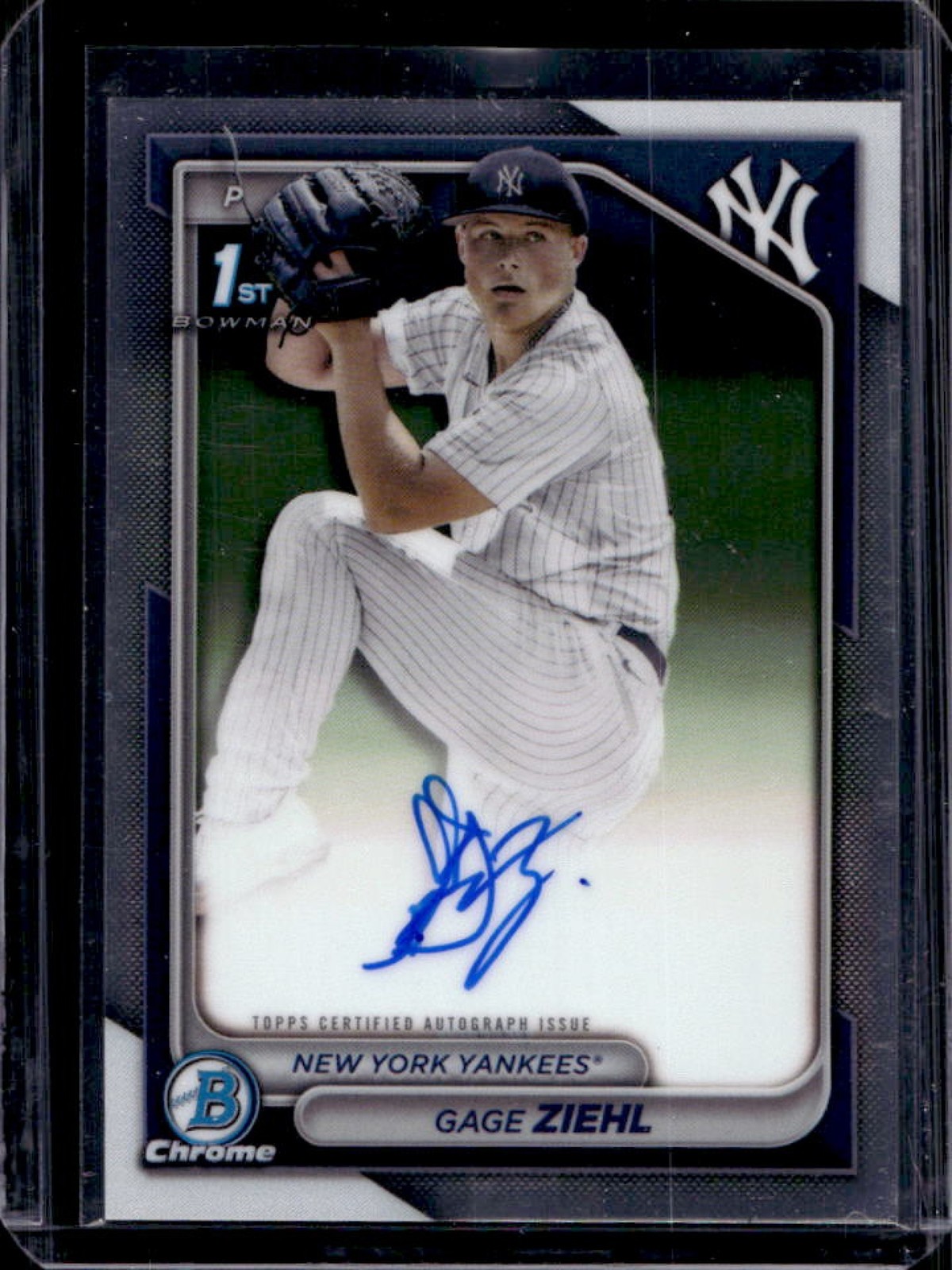 2024 Bowman Draft Gage Ziehl Chrome Auto 1st Prospect #CPA-GZ Yankees