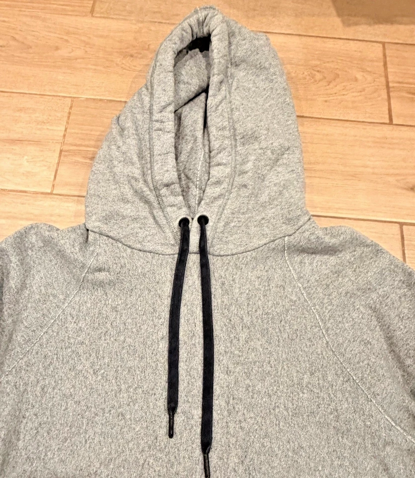 Suéter Rag & Bone Gris Adulto Sudadera con Capucha Pullover Logo Suave Para Hombres Algodón - MUY LIMPIO Foto 3 de 4