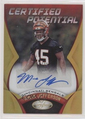 2018 Certified Mirror Gold 7/25 Malik Jefferson #CPS-MJ Rookie Auto RC 0c2