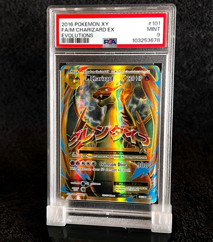 2016 M CHARIZARD EX • PSA 9 • EVOLUTIONS • 101/108 • ULTRA RARE - HOLO • POKÉMON