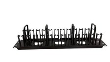 Cable Management Panel - four horizontal - four vertical distribution rings