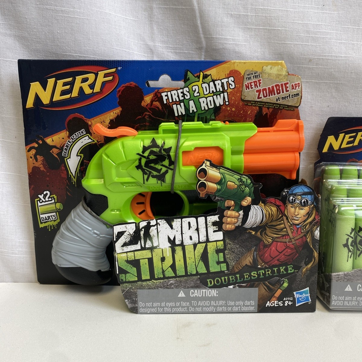 Nerf Zombie (A6562) Strike Doublestrike Blaster for sale online | eBay
