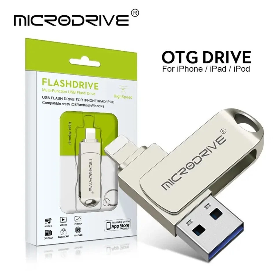 2 in 1 OTG Flash Drive USB3.0 for iPhone with USB to lightning & USB 3.0 - Image 2 of 4