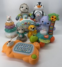 Fisher Price Linkimals Interactive Toys Lot of 9 Sloth Turtle Moose Beaver Work