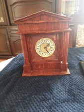 Handmade Matchstick Mercedes (German) Mantel Clock. Fully Working.