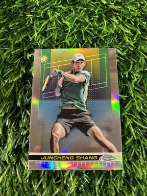 2024 Topps Chrome Tennis Clay Court #84 Juncheng Shang Rc Refractor
