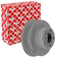 2X FEBI BREMSSCHEIBEN Ø245mm HINTEN PASSEND FÜR AUDI 100 200 QUATTRO