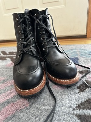 Redwing Heritage Clara Boots 8.5 Black Leather Made In USA