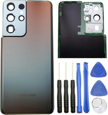 Galaxy S21 Ultra Rear Panel Back Glass Door Cover Replacement for Samsung Galaxy