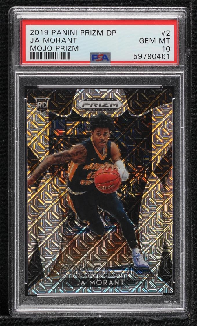 2019-20 Panini Prizm Draft Picks Mojo 45/49 Ja Morant #2 PSA 10 GEM MT j0x