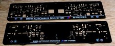 Set Of 2 Bmw Euro Spec License Plate Framesboth Front Rear Frames Included