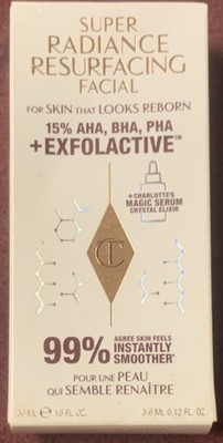 Charlotte Tilbury Super Radiance Facial Mask Resurfacing 50ml AHA BHA PHA Glow