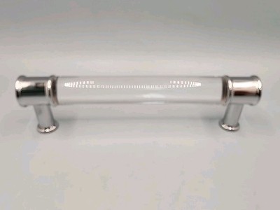 Hickory Hardware P3635-CACH Luster 5'' Modern Acrylic Bar Cabinet Pull Lot of 6