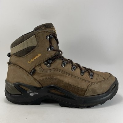 Lowa Renegade GTX Mid Mens Size 10.5 Waterproof Gore-Tex Stone Brown Boots