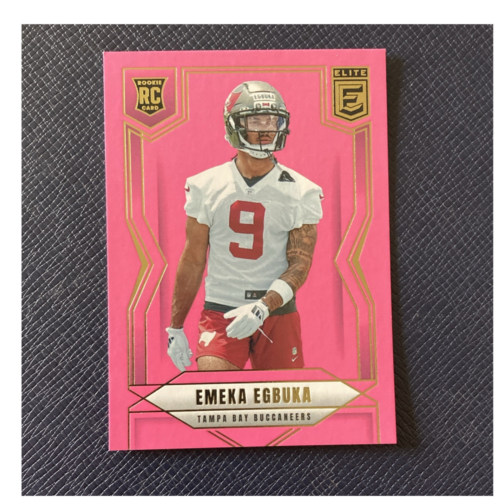2025 Panini Donruss Elite Emeka Egbuka Rookie Pink #102 Buccaneers