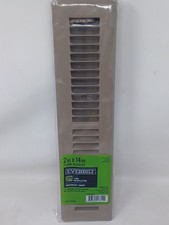 1 Everbilt 2 in x 14 in 2-Way Steel Floor Register Brown Paintable