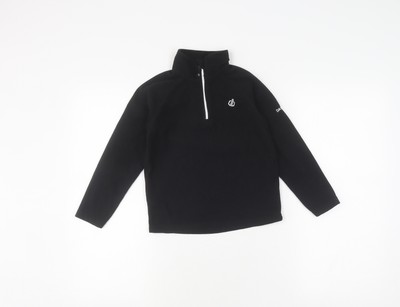 Dare 2b Jungen schwarz Fleece 1/4 Reißverschluss Sweatshirt 5-6 Jahre