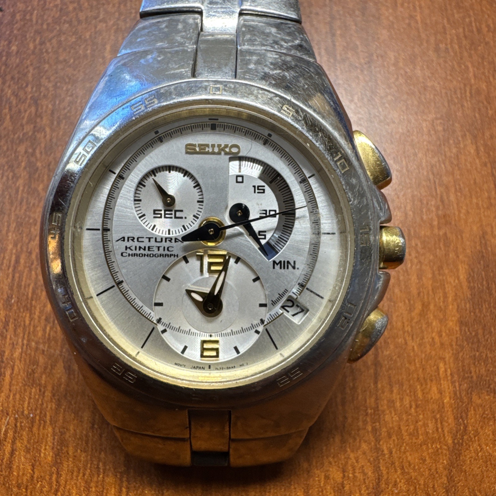 Ultra Rare NEW Vintage Seiko SKA888 Arctura Kinetic Men\'s Collectors Mejorofe Vintage Seiko Arctura Kinetic 90s Rarest Form With High  main image 2