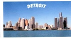 DETROIT SKYLINE FRIDGE MAGNET 3.5" X 2"