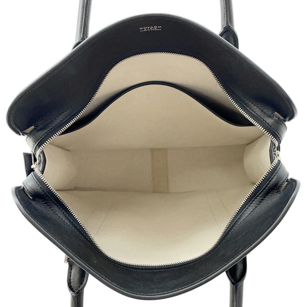 GOYARD Borsa tote bordeaux rivestita in PVC tela pelle nera BOURGOMMLTY01CL01P