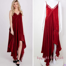 NEW Altar'd State Nolan Maxi Dress, Ruby Wine, size S