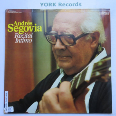 160.808 - ANDRES SEGOVIA - Recital Intimo - Excellent Condition LP Record