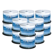 600 PC PlexDisc 16X 4.7 GB DVD-R Water Resistant White Inkjet Printable 632-C14