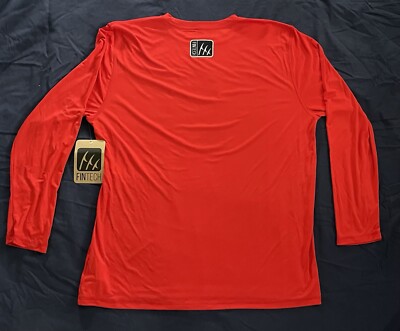 Chemise Homme Fintech Tech Shield UV - Rouge - Taille XL - Protection Solaire