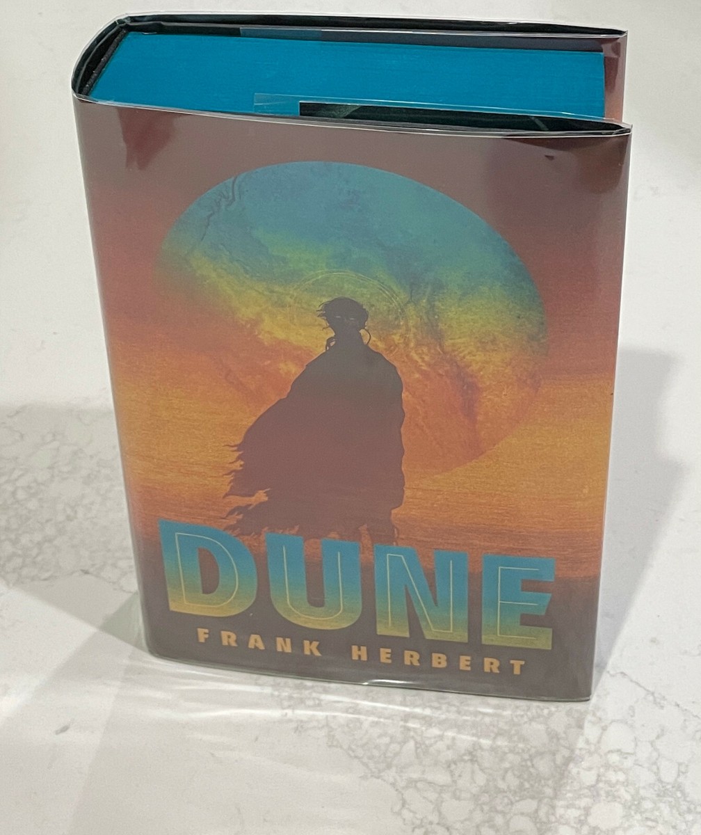 Dune Frank Herbert Deluxe Hardcover Book Blue Sprayed First