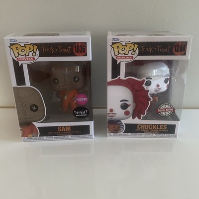 Funko Pop! Chuckles Trick 'r Treat Special Edition Vinyl Figure Sam Flocked  Lot