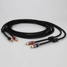 Pair 4N OFC Audio RCA Cable Male Plug Hi-Fi Audio Signal Cable Interconnect Line