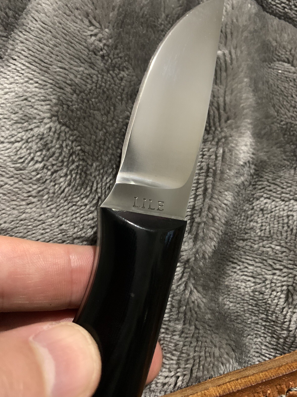 Jimmy Lile Knives Custom Knife RARE PROTOTYPE STAMP!! W/ Sheath Fixed