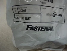 Shaw Plugs 62004 1-3/4" Dia. Hex-Nut Expandable Neoprene Rubber Plug w/ Steel Ha