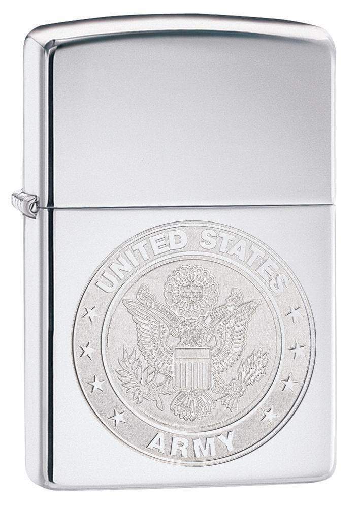 Zippo Windproof Chrome Lighter With Engraved U.S. Army Seal, 29886, New In Box. Available Now for 29.93