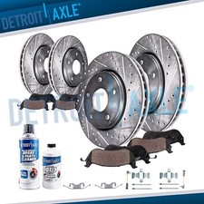 10pc Front Rear Drilled Disc Rotors Brake Pads Kit for Benz CLS500 CLS550 E550