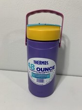 Vintage Thermos Multicolor Water Jug Bottle Spout 48oz Made in USA