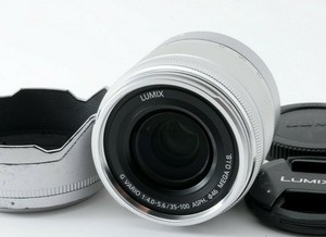 Panasonic Lumix G Vario 35 100mm F4 0 5 6 Asph Mega O I S Lens With Caps Japan Ebay