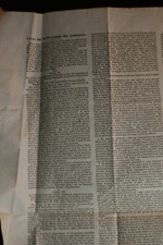 1856 New York State Law Broadsheet *School Laws & Taxes*