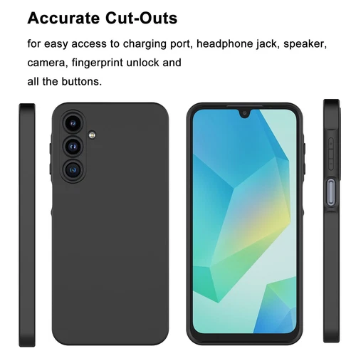 Funda de silicona a prueba de golpes para teléfono Samsung Galaxy A16 5G + vidrio templado - Imagen 3 de 39