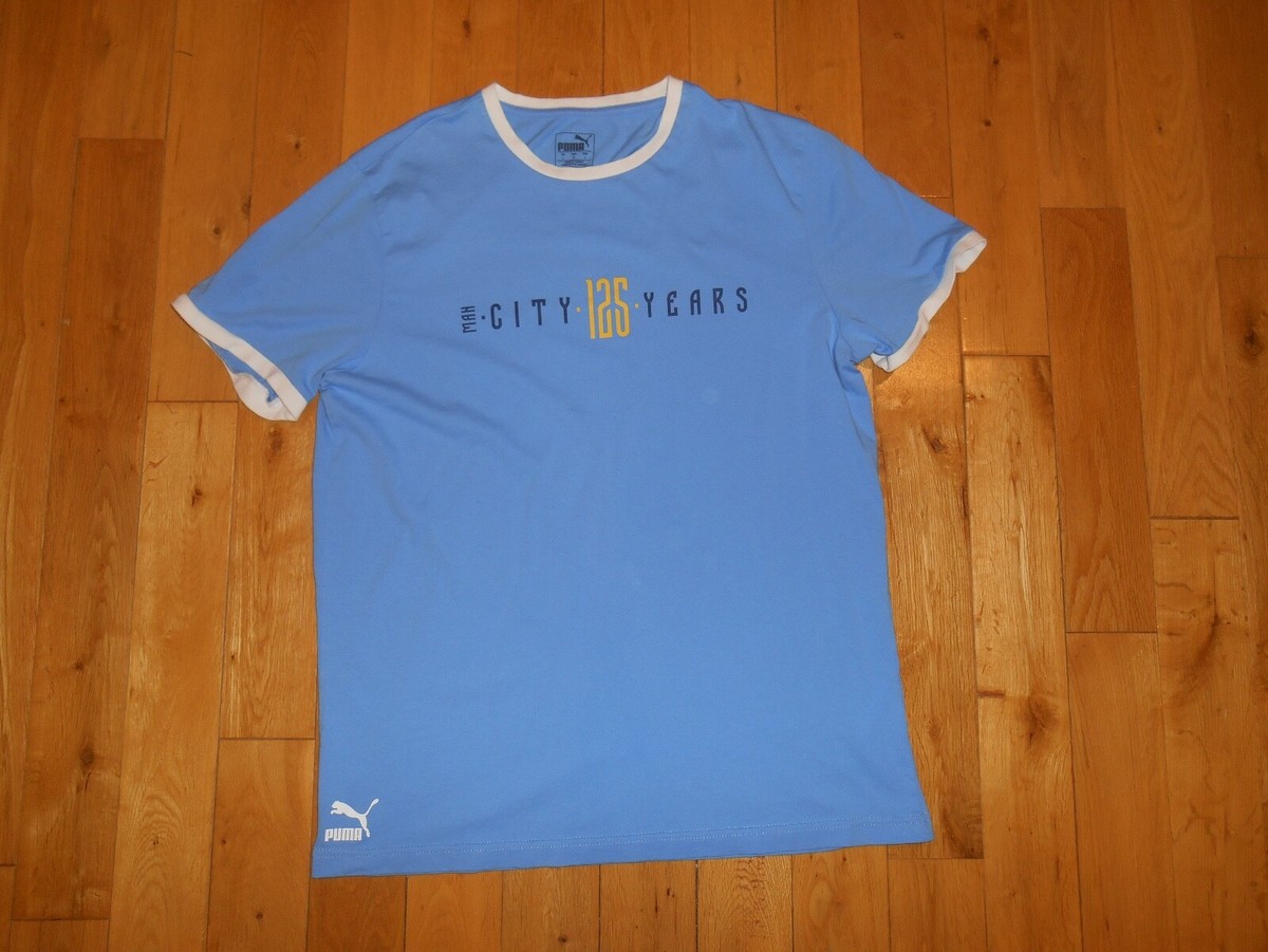 Puma MANCHESTER CITY FC Football Soccer Team 125 Yrs Ringer