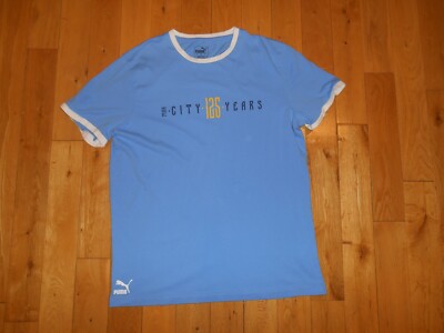 PUMA Manchester City 125 Years 記念シャツL Puma MANCHESTER CITY FC Football Soccer Team 125 Yrs Ringer T