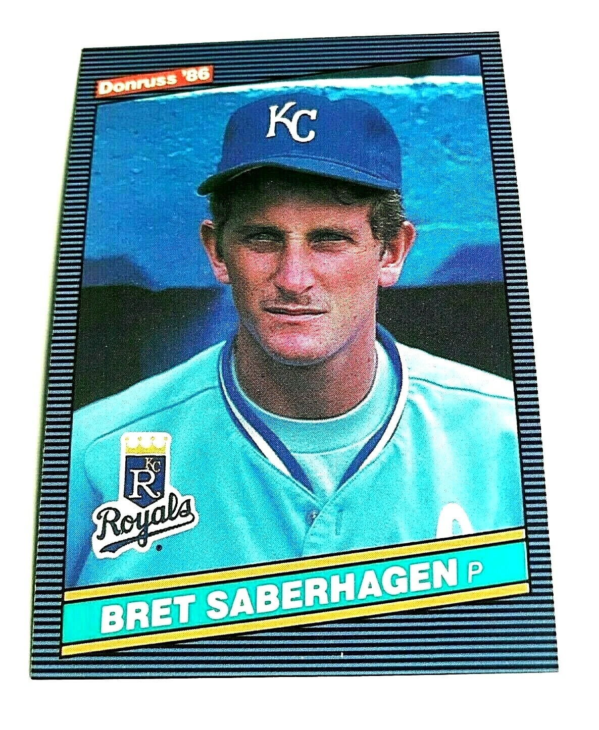 1986 DONRUSS "BRET SABERHAGEN" ROYALS #100 NM/NM+ CENTERED (COMBINED SHIP)