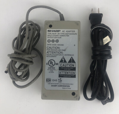 SHARP OEM UADP-A044WJPZ AC Power Adapter 12V - 5.0A for LC-20S1U